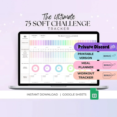 Achieve Your Goals: The Ultimate 75 Soft Challenge Tracker